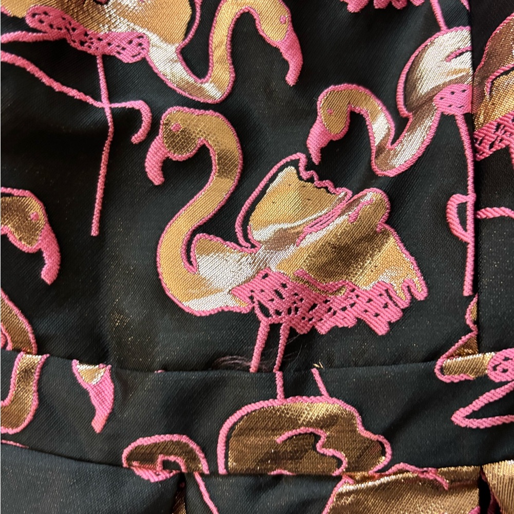 NWOT Adorable Flamingo Print Dress - Picture 4 of 6